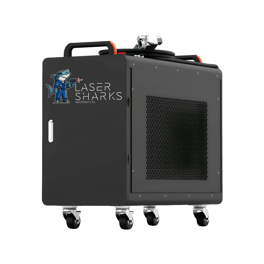Mobile laser unit on casters, brought to your site